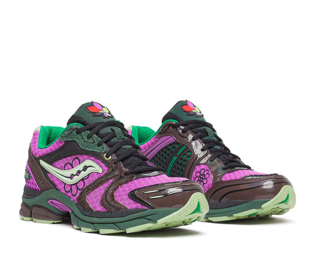 Saucony ProGrid Triumph 4 Jae Tips Flowers Grow Uptown Perilla