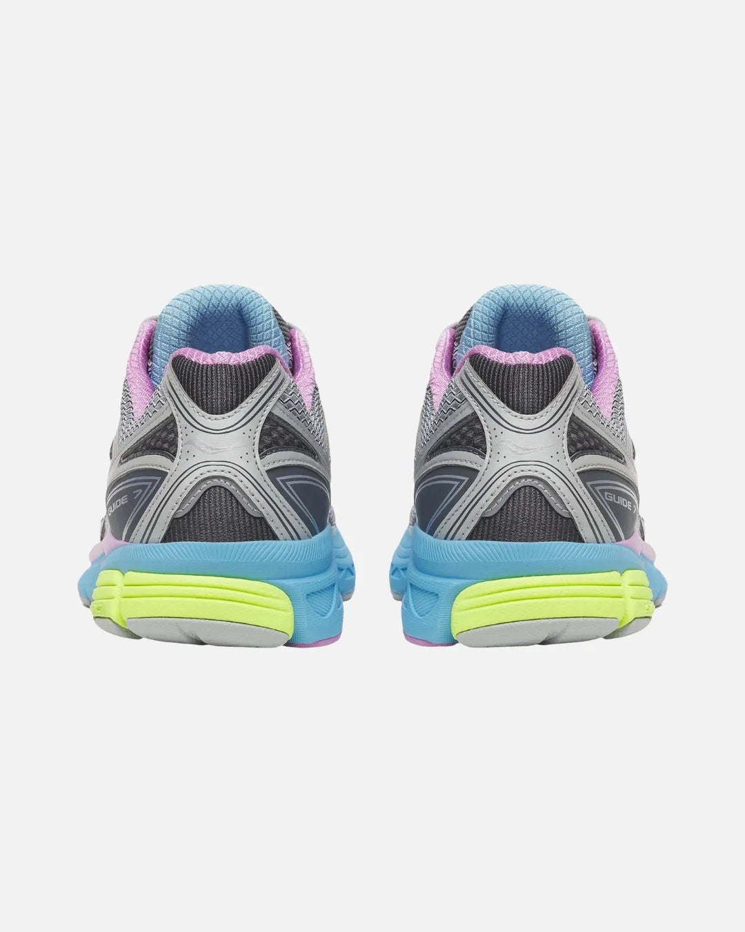 Saucony Progrid Guide 7 - Gris/Rose/Bleu/Jaune
